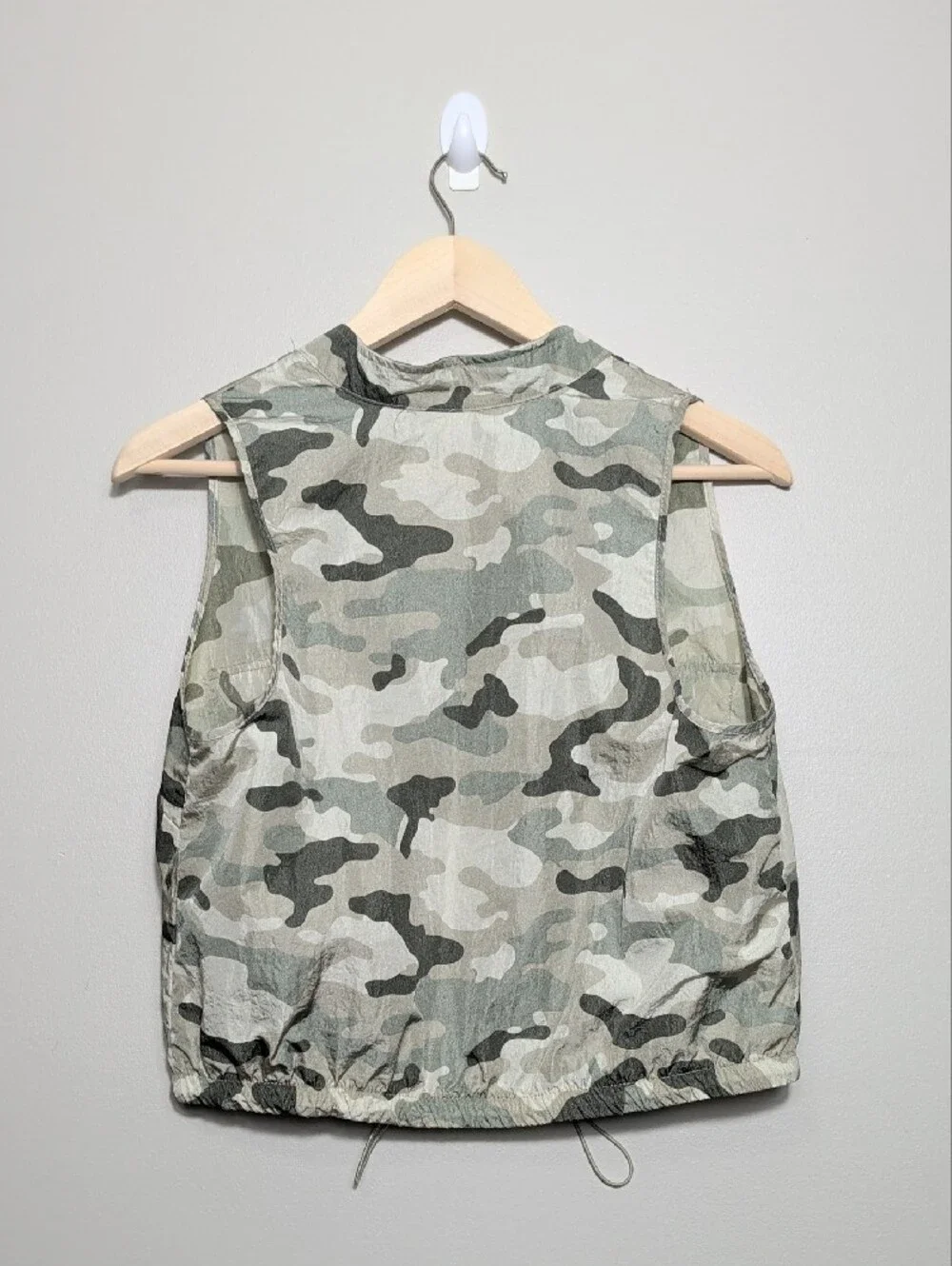 2000s No Boundaries Camouflage Utility Vest & Shorts Set Green Camo Large 11-13